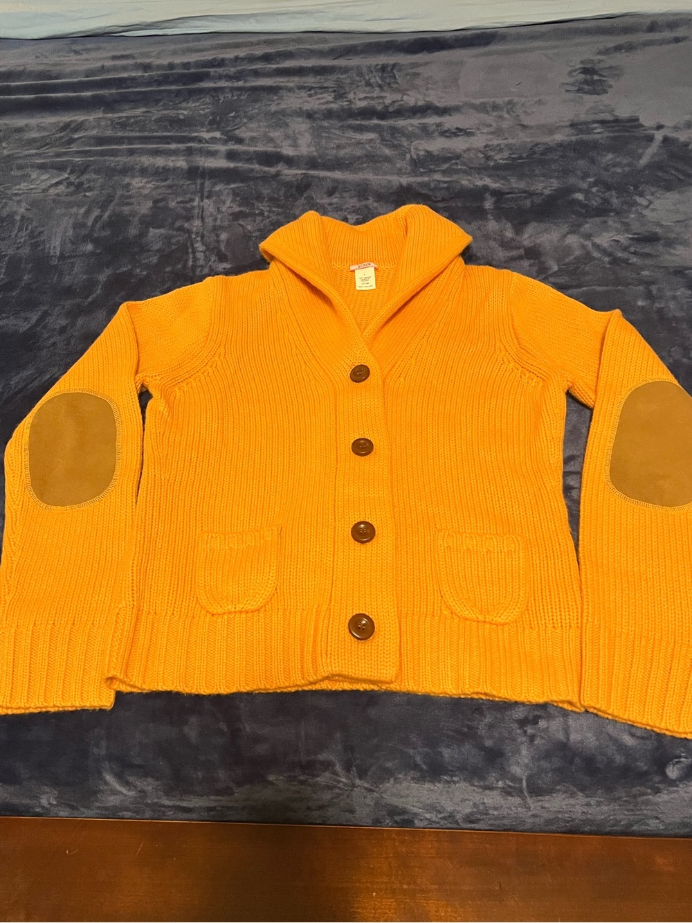 NWOT J.Crew 100% Cashmere Chunky Shawl Collar Cardigan Sweater - Men's Large